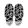 Black And White Celtic Knot Print Slippers