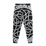 Black And White Celtic Knot Print Sweatpants