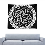 Black And White Celtic Knot Print Tapestry