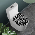 Black And White Celtic Knot Print Toilet Lid Cover
