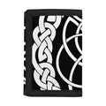 Black And White Celtic Knot Print Trifold Wallet