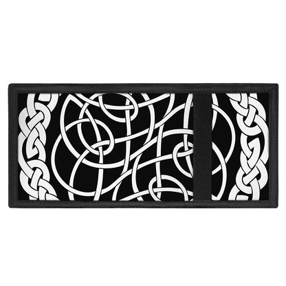 Black And White Celtic Knot Print Trifold Wallet