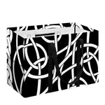 Black And White Celtic Knot Print Utility Tote Bag