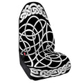 Black And White Celtic Knot Print Waterproof Car Seat Cover