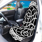 Black And White Celtic Knot Print Waterproof Car Seat Cover