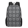 Black And White Celtic Pattern Print 17 Inch Backpack