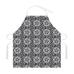 Black And White Celtic Pattern Print Adjustable Apron