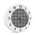 Black And White Celtic Pattern Print Alarm Clock