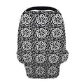Black And White Celtic Pattern Print Baby Seat Cover