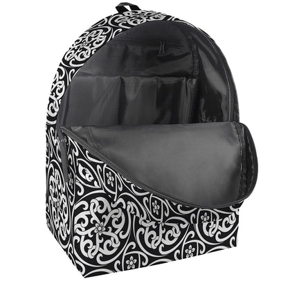 Black And White Celtic Pattern Print Backpack