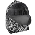 Black And White Celtic Pattern Print Backpack