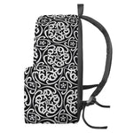 Black And White Celtic Pattern Print Backpack