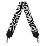 Black And White Celtic Pattern Print Bag Strap