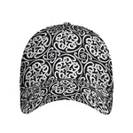 Black And White Celtic Pattern Print Baseball Cap