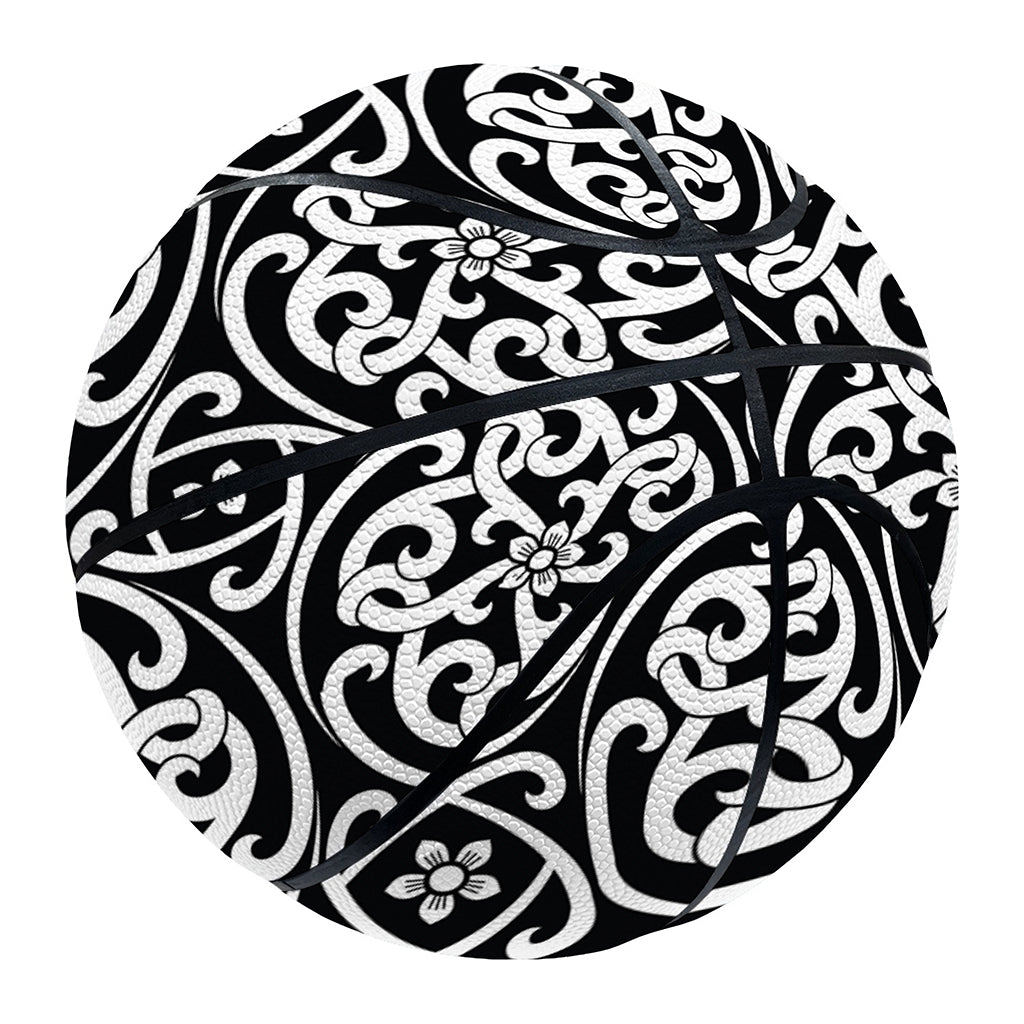 Black And White Celtic Pattern Print Basketball
