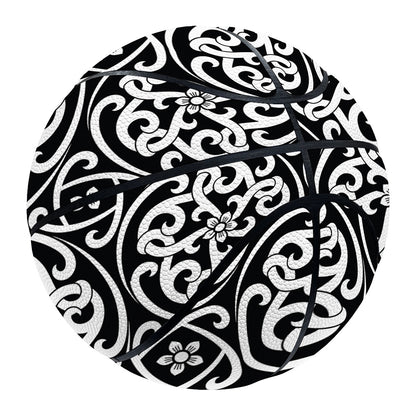Black And White Celtic Pattern Print Basketball
