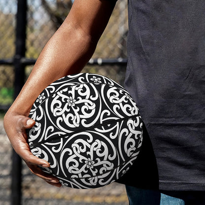 Black And White Celtic Pattern Print Basketball