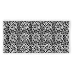 Black And White Celtic Pattern Print Beach Towel