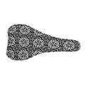 Black And White Celtic Pattern Print Bicycle Seat Cover