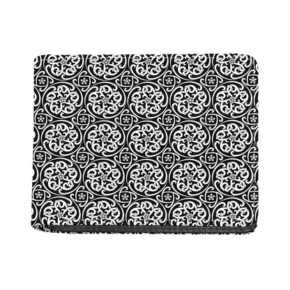 Black And White Celtic Pattern Print Bifold Wallet