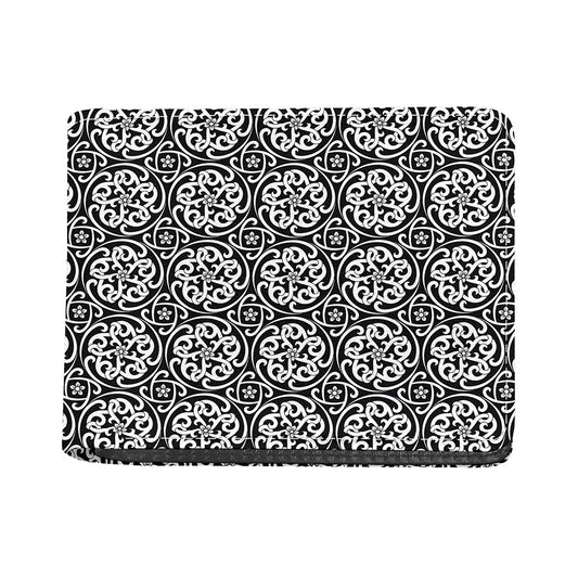 Black And White Celtic Pattern Print Bifold Wallet