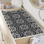 Black And White Celtic Pattern Print Changing Pad Cover