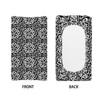 Black And White Celtic Pattern Print Changing Pad Cover