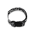 Black And White Celtic Pattern Print Dog Collar