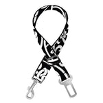 Black And White Celtic Pattern Print Dog Seat Belt