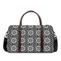 Black And White Celtic Pattern Print Duffel Bag