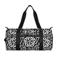 Black And White Celtic Pattern Print Gym Bag