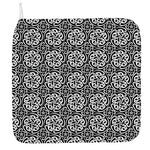 Black And White Celtic Pattern Print Hand Towel