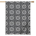 Black And White Celtic Pattern Print House Flag