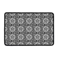 Black And White Celtic Pattern Print Kitchen Mat