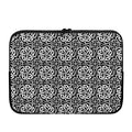 Black And White Celtic Pattern Print Laptop Sleeve
