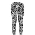 Black And White Celtic Pattern Print Men's Leggings