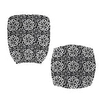 Black And White Celtic Pattern Print Office Chair Cover