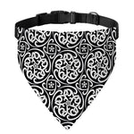 Black And White Celtic Pattern Print Over The Collar Dog Bandana
