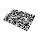 Black And White Celtic Pattern Print Pet Cooling Mat Cover