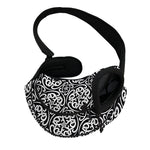 Black And White Celtic Pattern Print Pet Sling Carrier