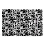 Black And White Celtic Pattern Print Placemat