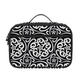 Black And White Celtic Pattern Print Portable Lunch Bag