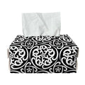 Black And White Celtic Pattern Print Rectangle Tissue Box Cover