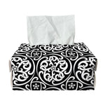 Black And White Celtic Pattern Print Rectangle Tissue Box Cover