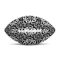 Black And White Celtic Pattern Print Rugby Ball
