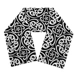Black And White Celtic Pattern Print Scarf