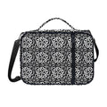 Black And White Celtic Pattern Print Shoulder Strap Bible Bag