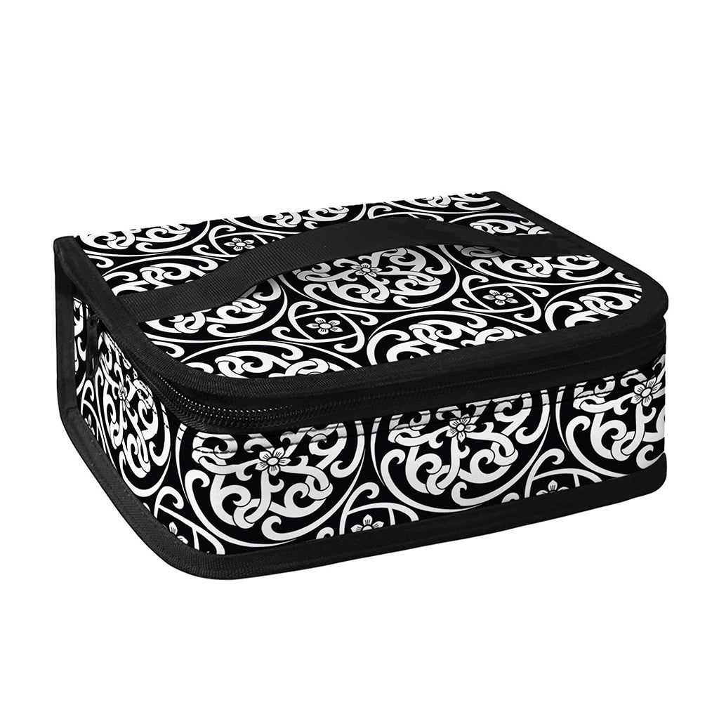 Black And White Celtic Pattern Print Small Lunch Bag