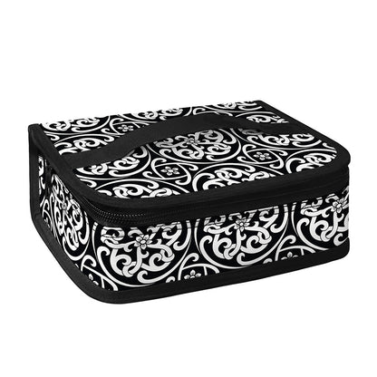 Black And White Celtic Pattern Print Small Lunch Bag