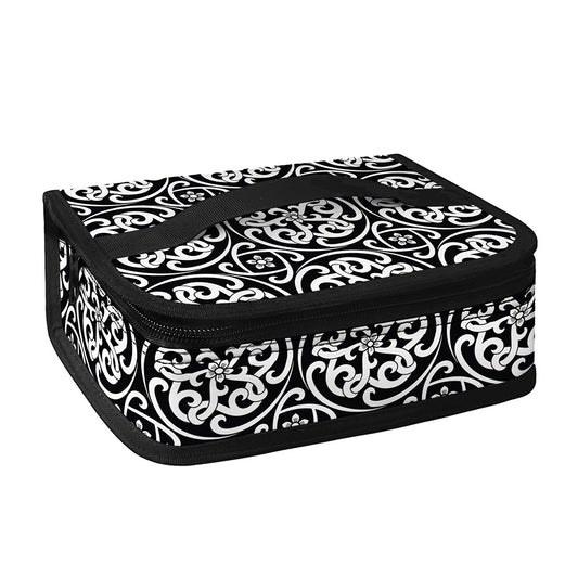 Black And White Celtic Pattern Print Small Lunch Bag